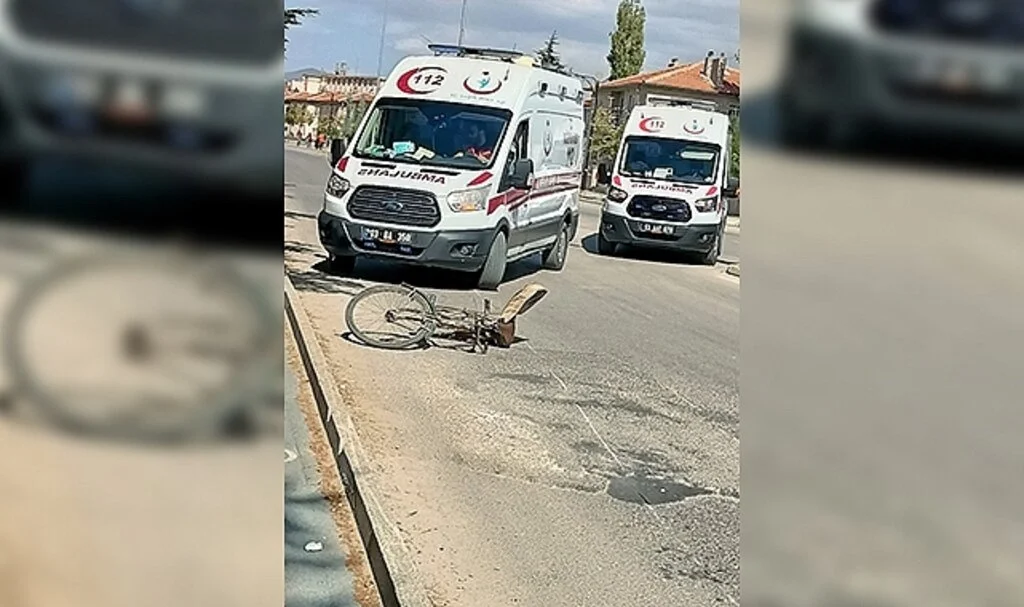 Motosikletle çarpışan bisiklet sürücüsü yaralandı