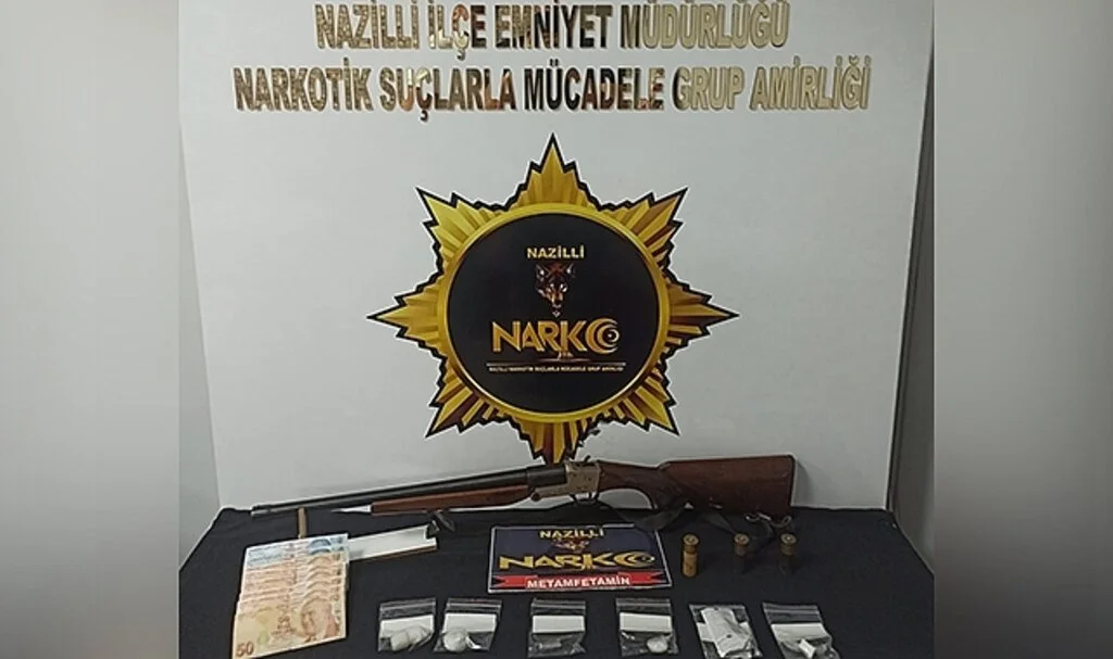 Nazilli’de uyuşturucu partisine polis baskını