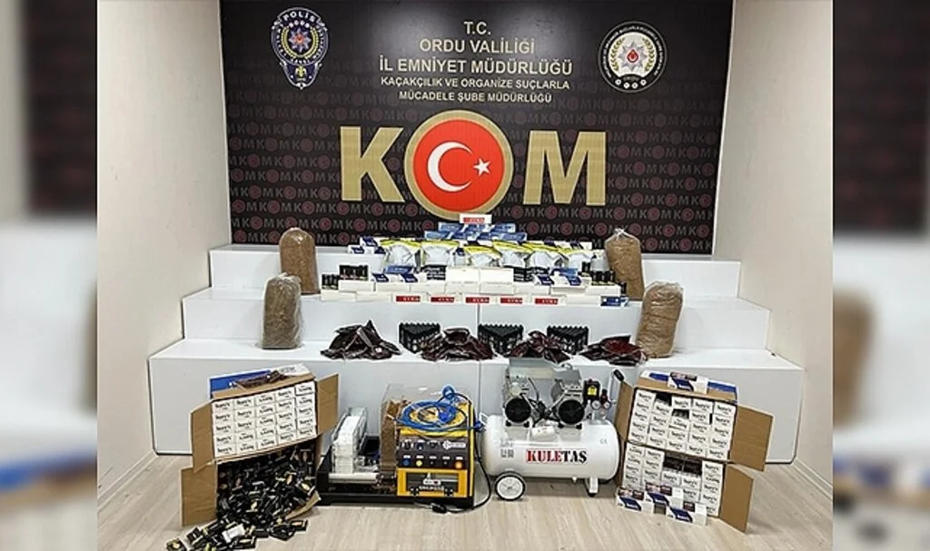 Ordu’da kaçak tütün mamulleri operasyonu