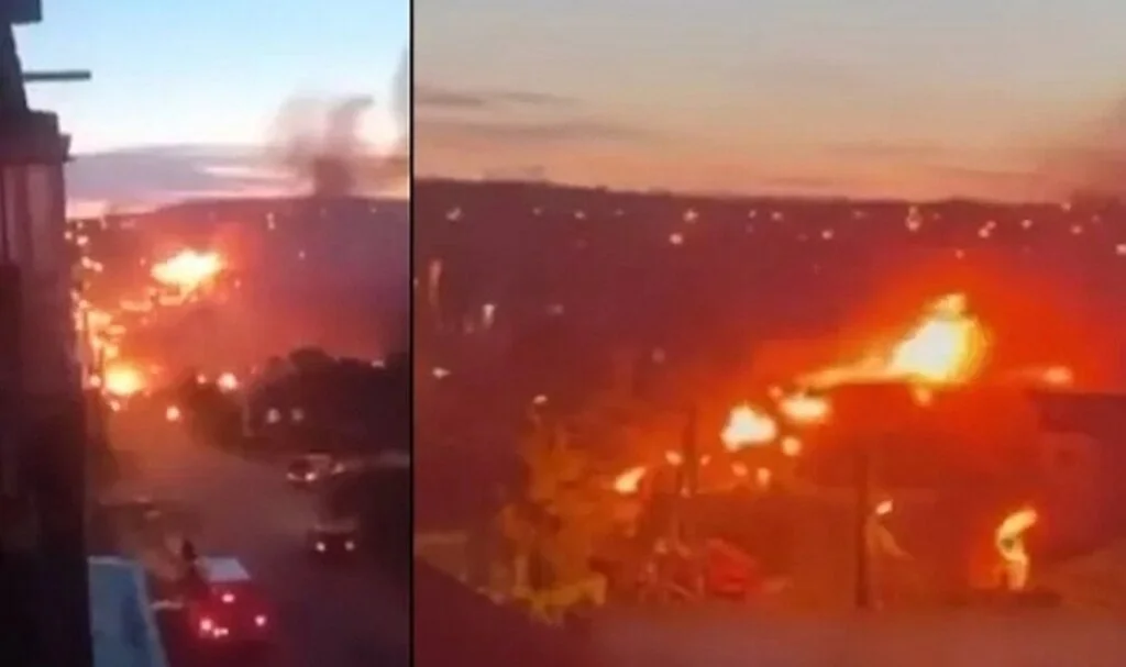 Rusya'da savaş uçağı yerleşim yerine düştü