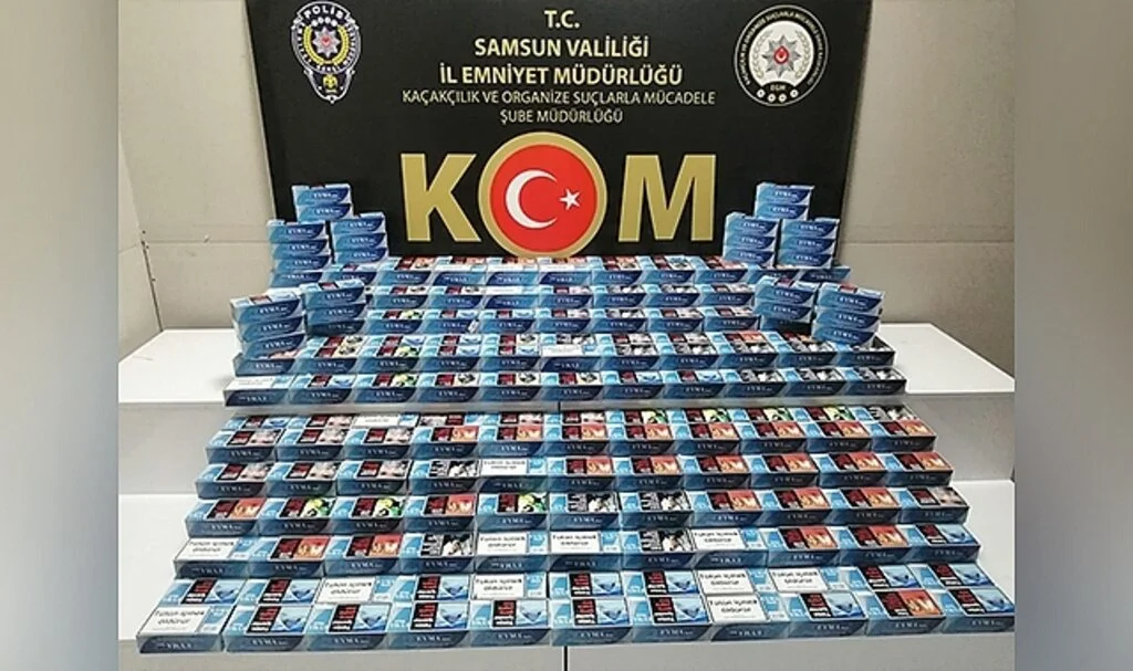 Samsun'da 100 bin dal makaron ele geçirildi