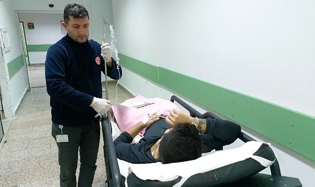 Samsun'da bıçaklı saldırıya uğrayan bir kişi hastanelik oldu