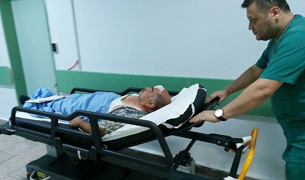 Samsun'da Engelli koca ile eşi, komşularının taşlı saldırısında hastanelik oldu