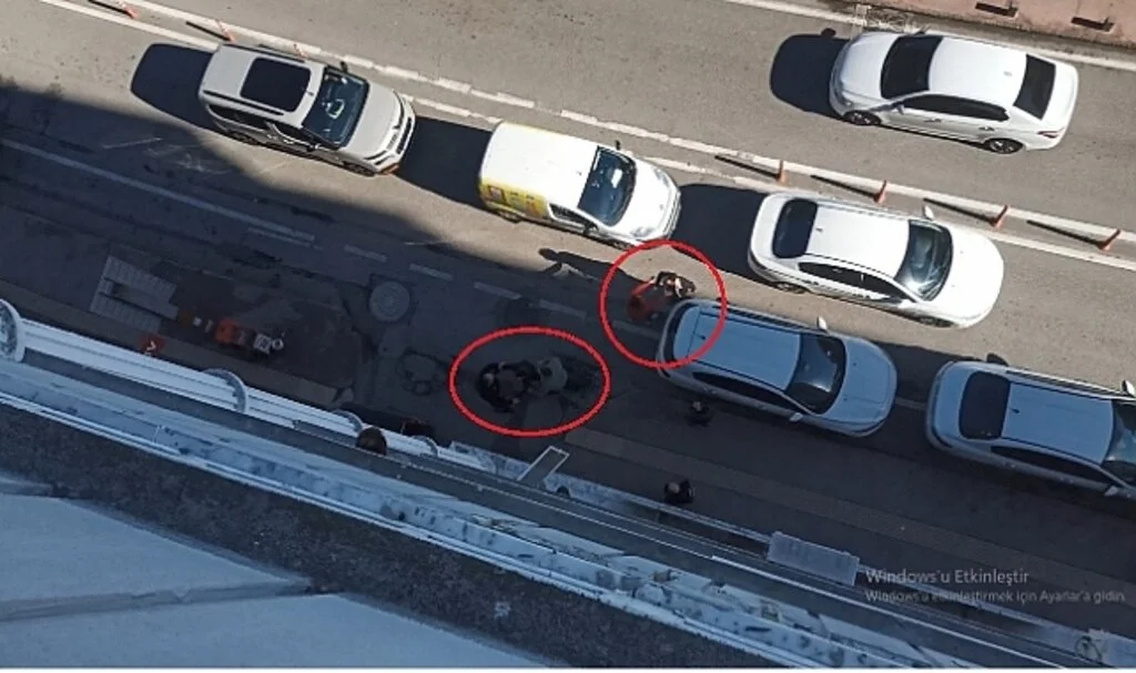 Samsun'da trafikte gergin anlar