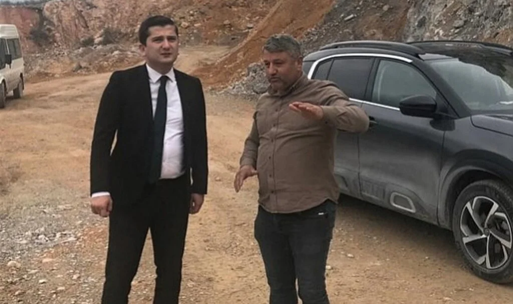 Samsun Kavak Kaymakamı Atar'dan taş ocağında inceleme