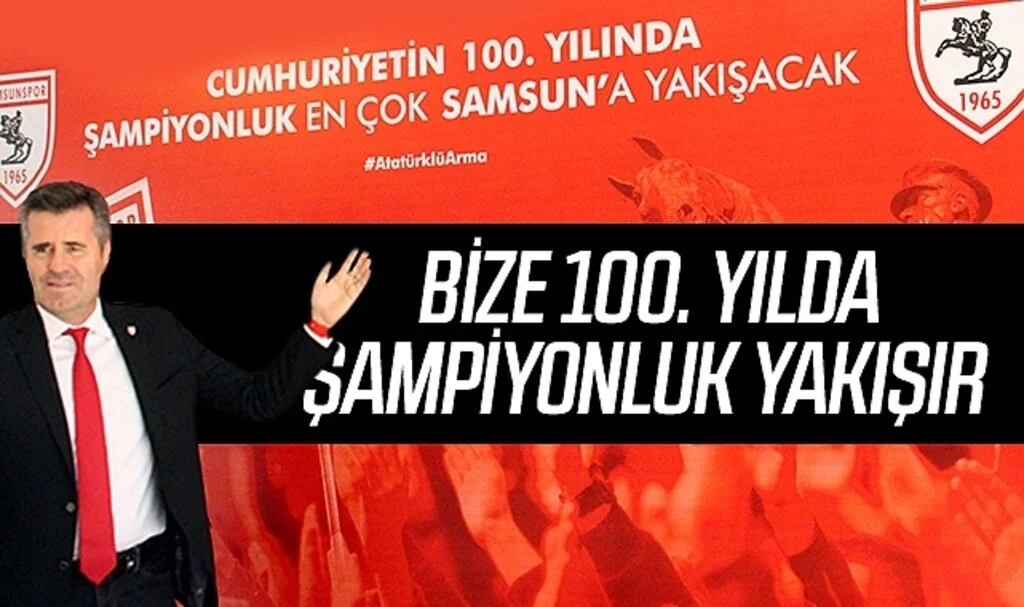 Samsunspor Teknik Direktörü Hüseyin Eroğlu: Bize 100. yılda şampiyonluk yakışır