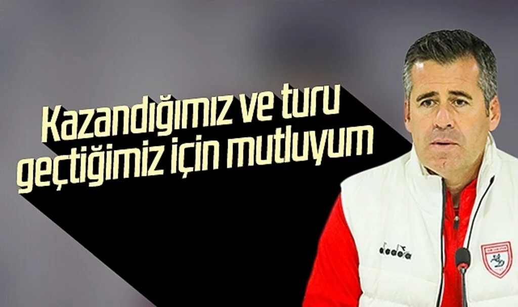 Samsunspor Teknik Direktörü Hüseyin Eroğlu: Kazandığımız ve turu geçtiğimiz için mutluyum