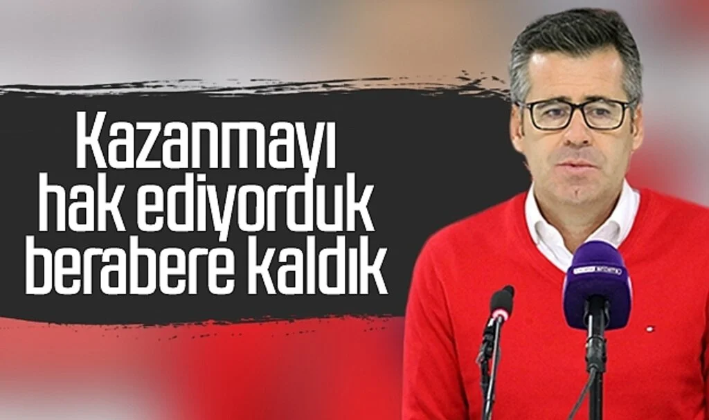 Samsunspor Teknik Direktörü Hüseyin Eroğlu: "Kazanmayı hak ediyorduk, berabere kaldık"