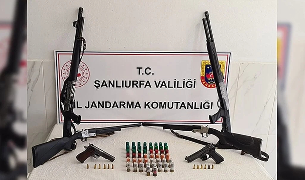 Şanlıurfa’da silah kaçakçılığı operasyonunda 5 gözaltı