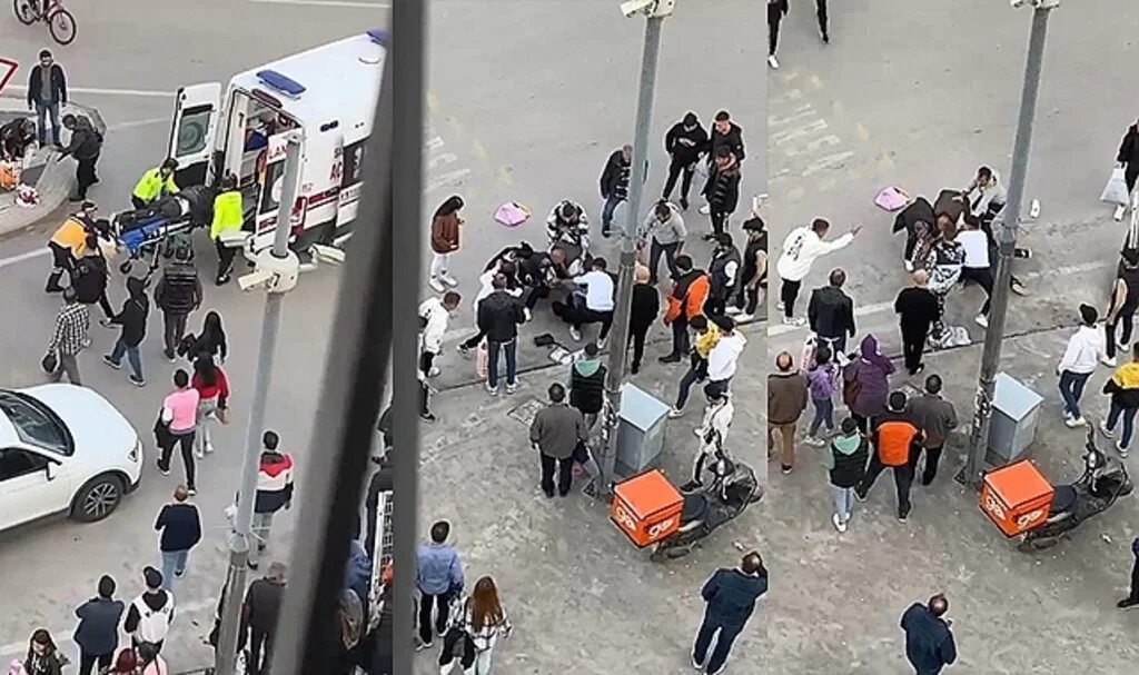 Şehrin merkezinde herkesin gözü önünde defalarca bıçakladı