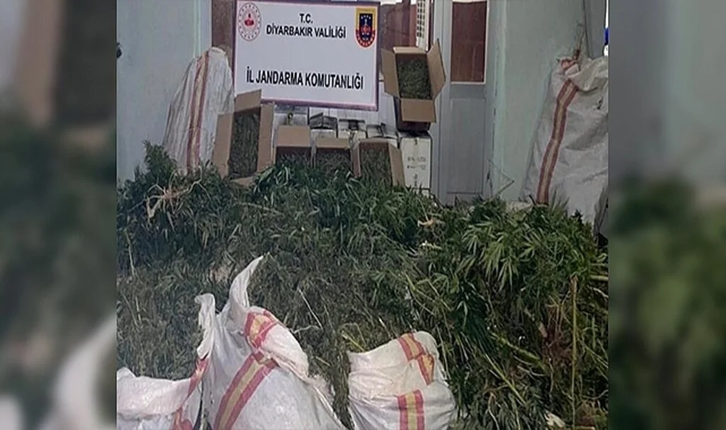 Silvan'da son 1 ayda 103 kilo esrar ele geçirildi