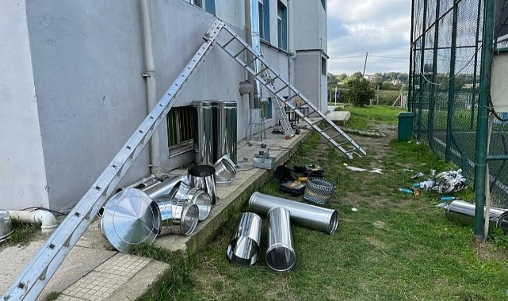 Sinop'ta okulda iş kazası: 2 yaralı