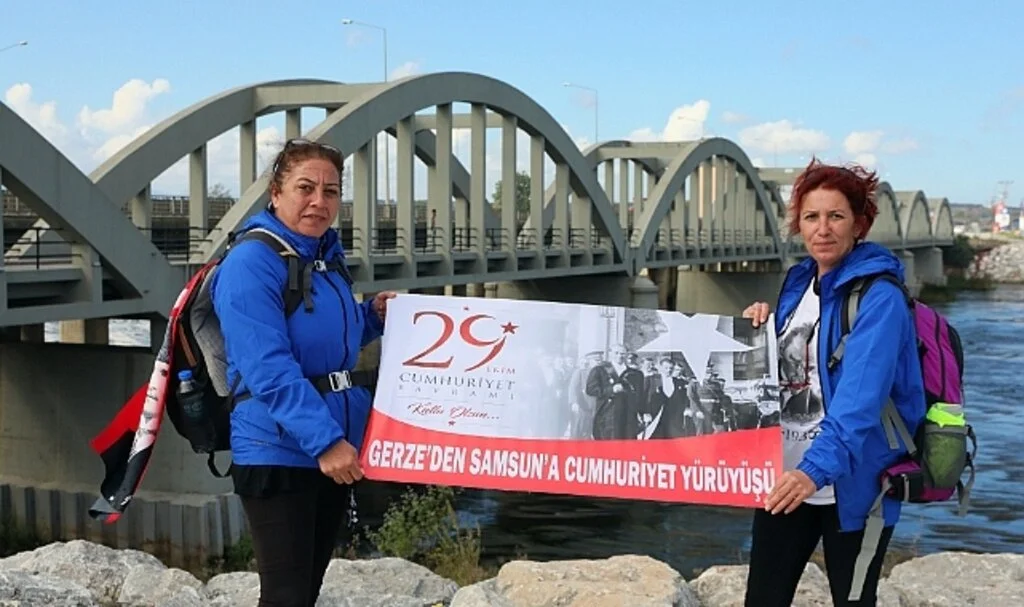 Sinop'tan Samsun'a Cumhuriyet yürüyüşü