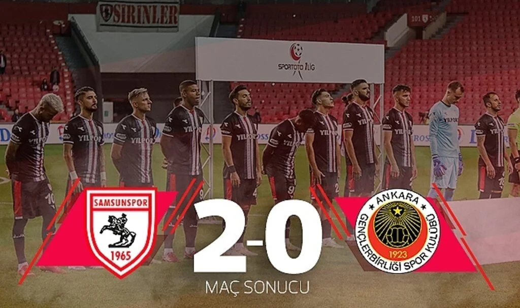 Son Dakika!... Samsunspor 2 – Gençlerbirliği: 0 (Maç Sonucu)
