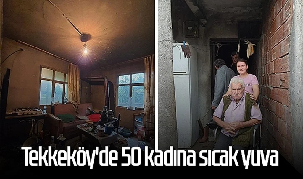 Tekkeköy'de 50 kadına sıcak yuva
