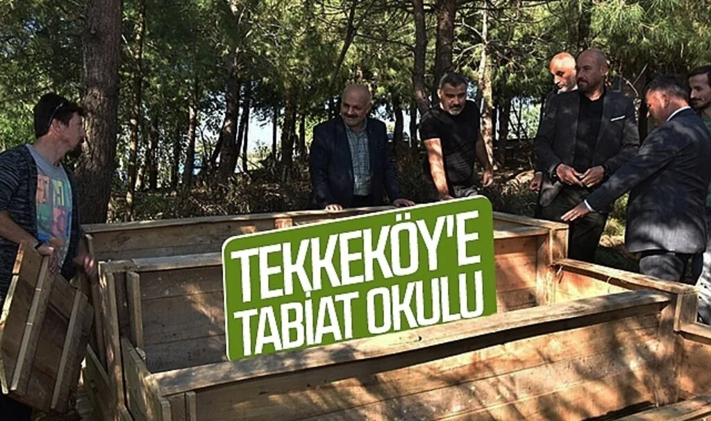 Tekkeköy'ün ilk tabiat okulu için çalışmalar başladı