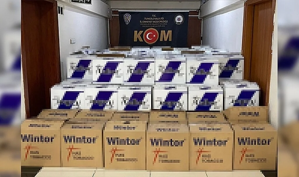 Tunceli’de 1 milyon 920 bin kaçak makaron ele geçirildi