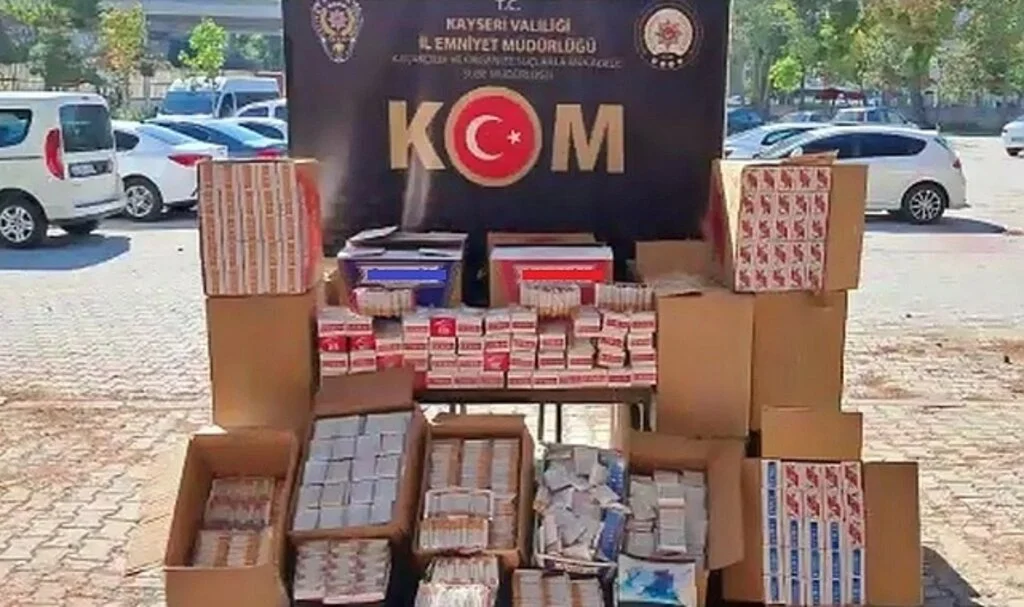 Tütün kaçakçılarına darbe: 210 bin dal makaron ele geçirildi