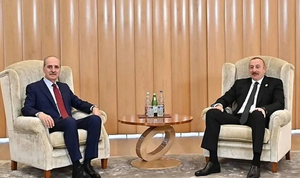 Aliyev, AK Parti Genel Başkanvekili Kurtulmuş'u kabul etti