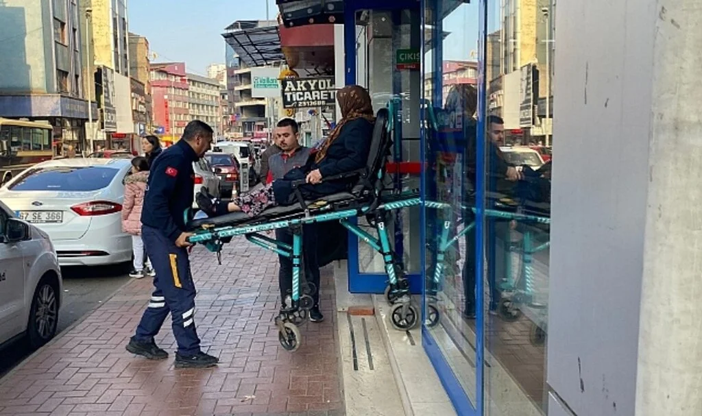 Aracın çarptığı kadın markete gidip alışveriş yaptı