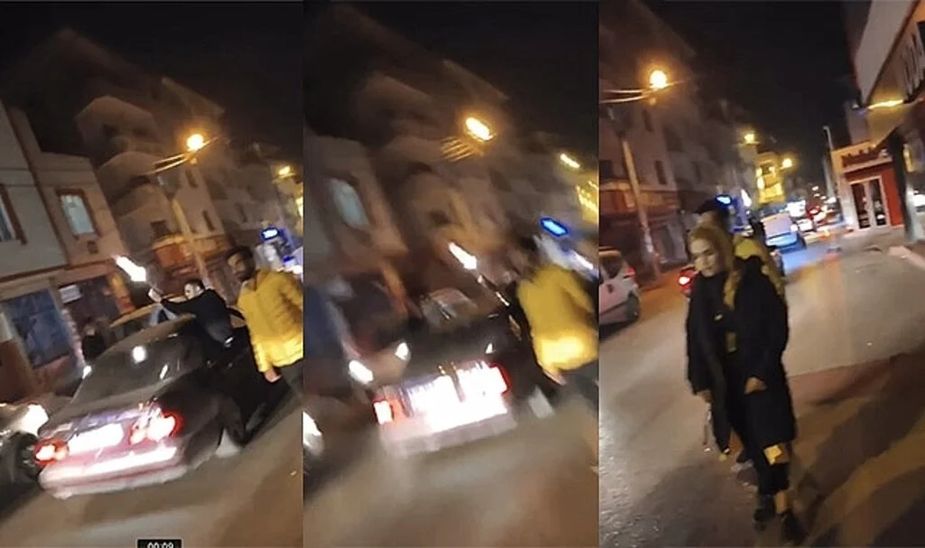 Asker konvoyundaki maganda, havaya defalarca ateş açtı