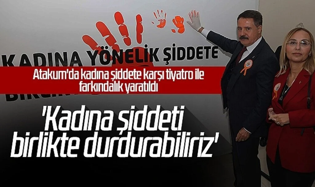 Atakum'da kadına şiddete karşı tiyatro ile farkındalık yaratıldı