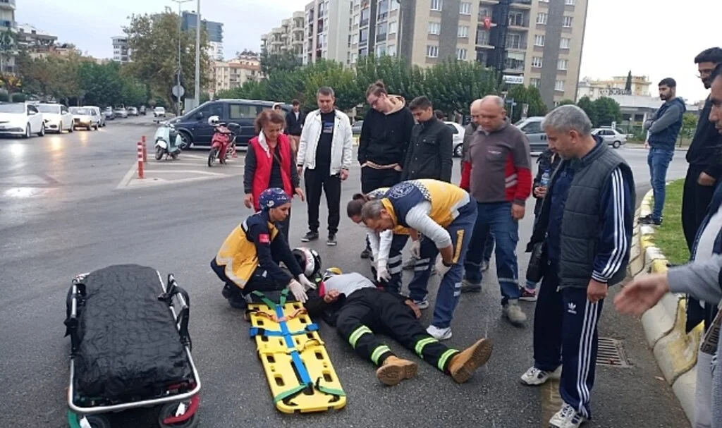 Aydın'da yağışlı hava kaza getirdi: 1 yaralı