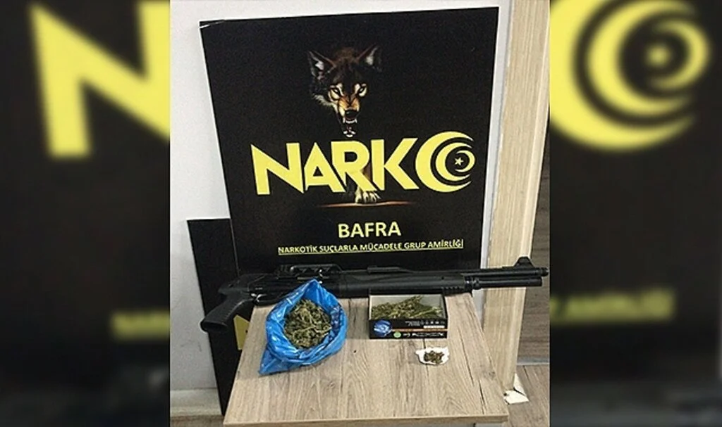 Bafra’da kubar esrar ele geçirildi: 1 gözaltı