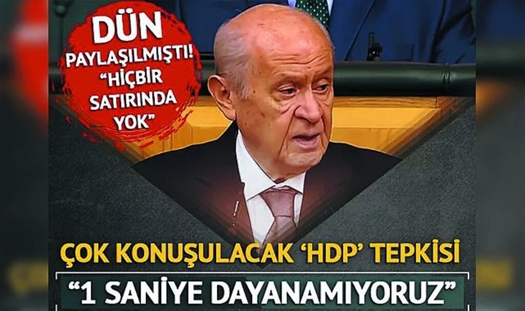 Bahçeli'den İstiklal'deki Terör Saldırısıyla İlgili Çok Sert Sözler! HDP Mesajı: "1 Saniye Bile Dayanamıyoruz"