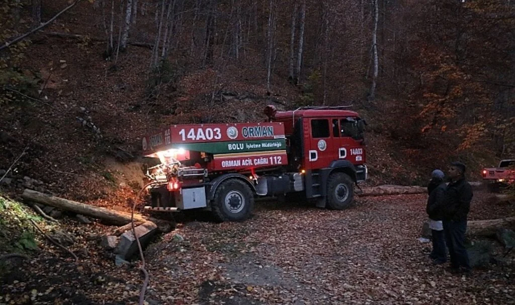 Bolu’da orman yangınında 1,5 hektarlık alan zarar gördü