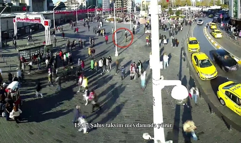 Bombalı saldırıyı gerçekleştiren teröristin Taksim’deki son görüntüleri ortaya çıktı