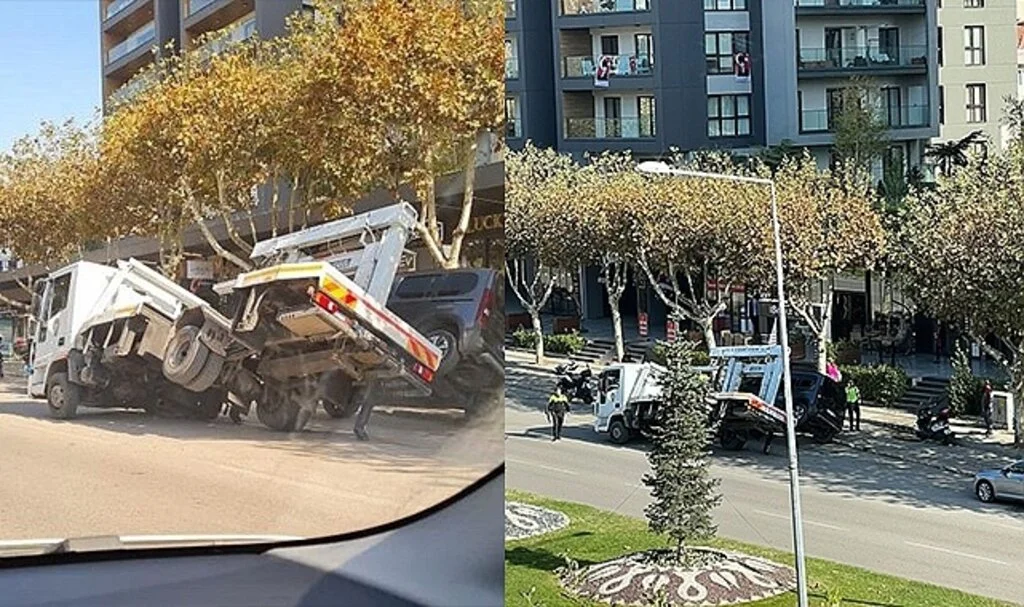 Bursa'da çekicinin iş kazası