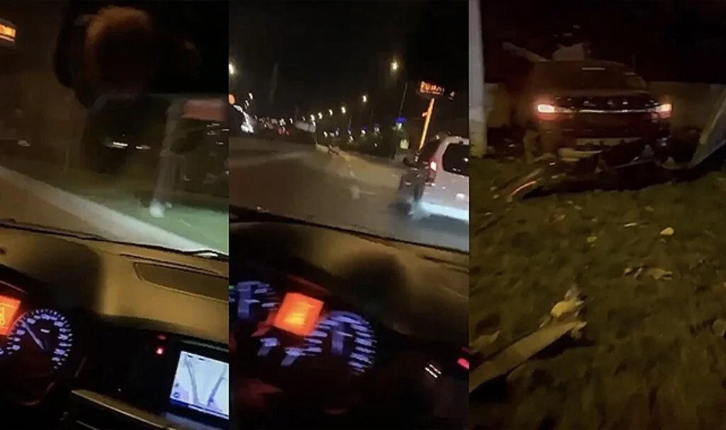 Bursa’da kaza anını saniye saniye kaydetti