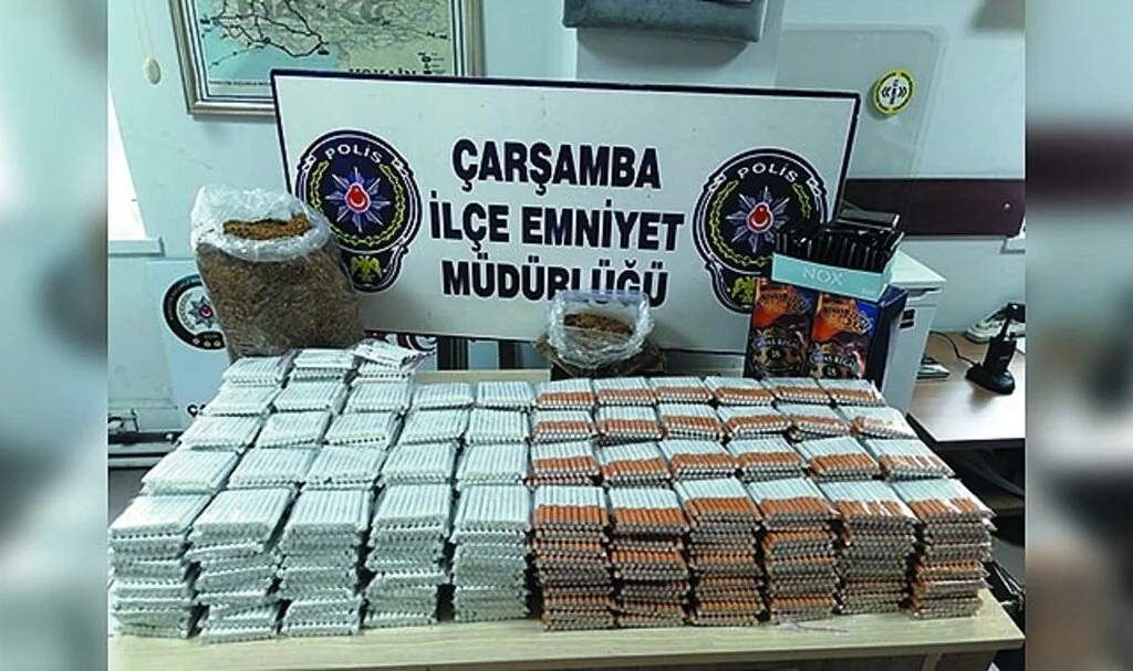 Çarşamba’da Kaçak Sigara Operasyonu