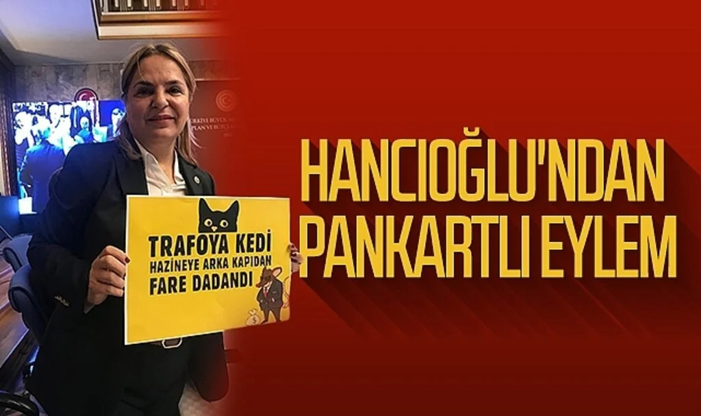 CHP Samsun Milletvekili Neslihan Hancıoğlu'ndan Pankartlı Eylem 