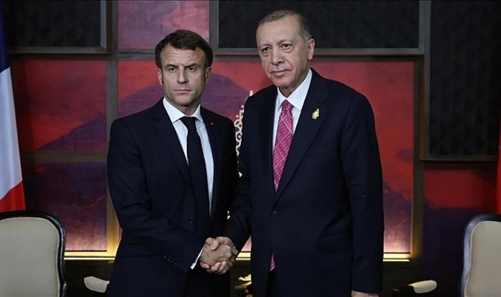 Cumhurbaşkanı Erdoğan G20 Liderler Zirvesi'nde Fransa Cumhurbaşkanı Macron ile Görüştü