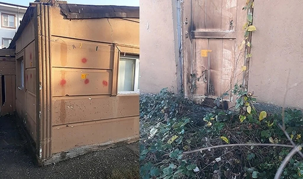 Husumetlisinin evini kundaklamaya gitti, ağabeyi vuruldu