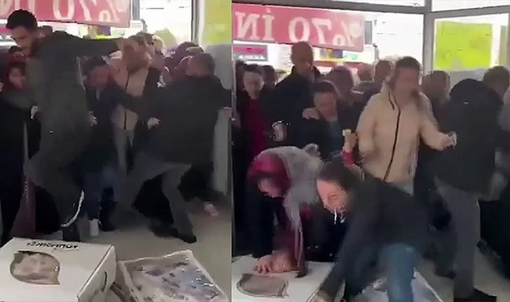 İzmir'de ucuz halı izdihamında 2 kadın hastanelik oldu