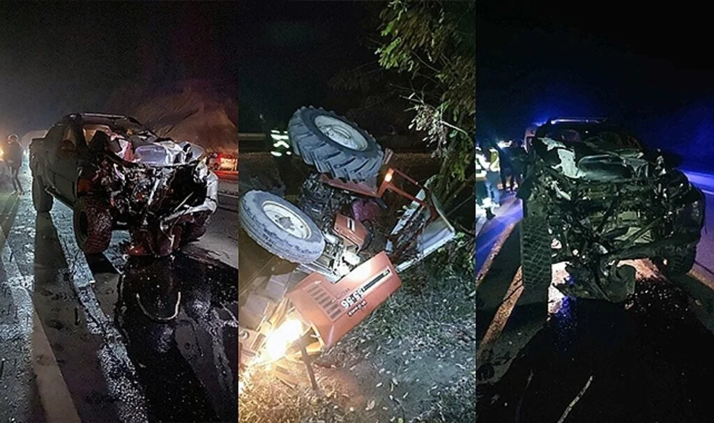 Kamyonet traktöre çarptı: 1 ölü