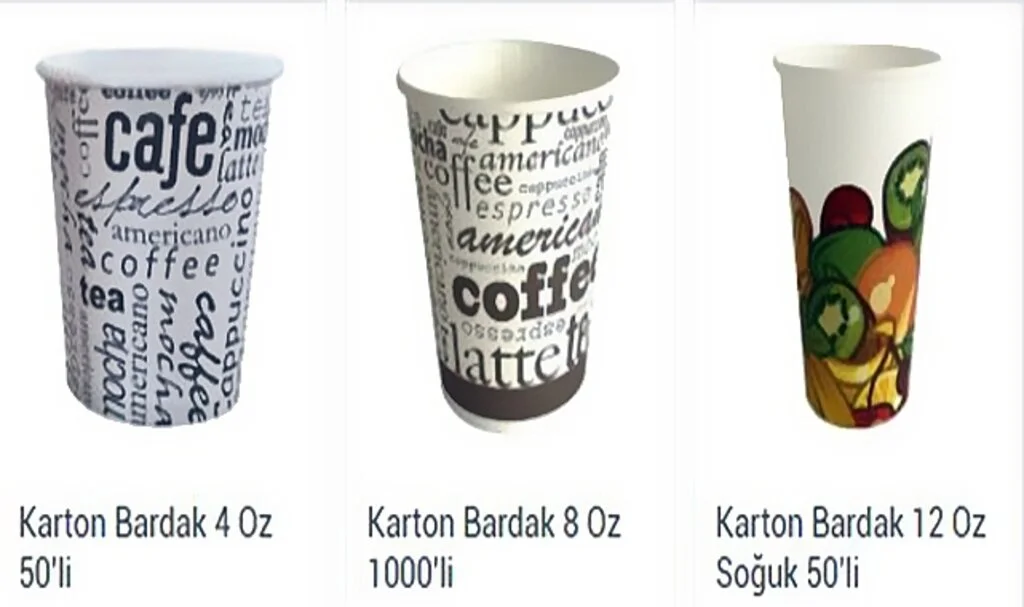 Karton Bardak Ölçüleri ve Kullanım Alanları