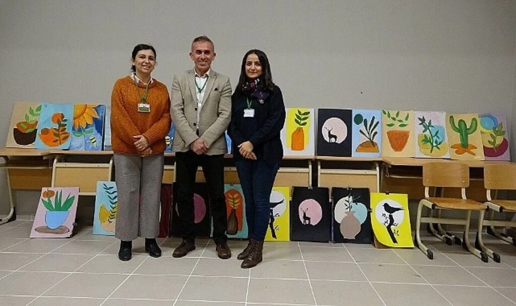 Kavak Cezaevi'nin Çocuk ve Genç Bölümünde Resim Kursu 