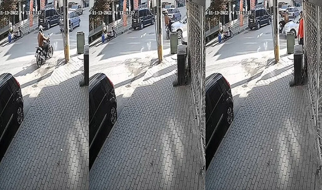 Kazaya karışan sürücünün yardımına koşmak yerine arkasına bakmadan gitti
