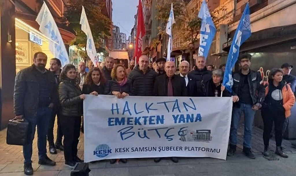 KESK Samsun Şubeler Platformu Üyelerinden Halktan Yana Bütçe Eylemi