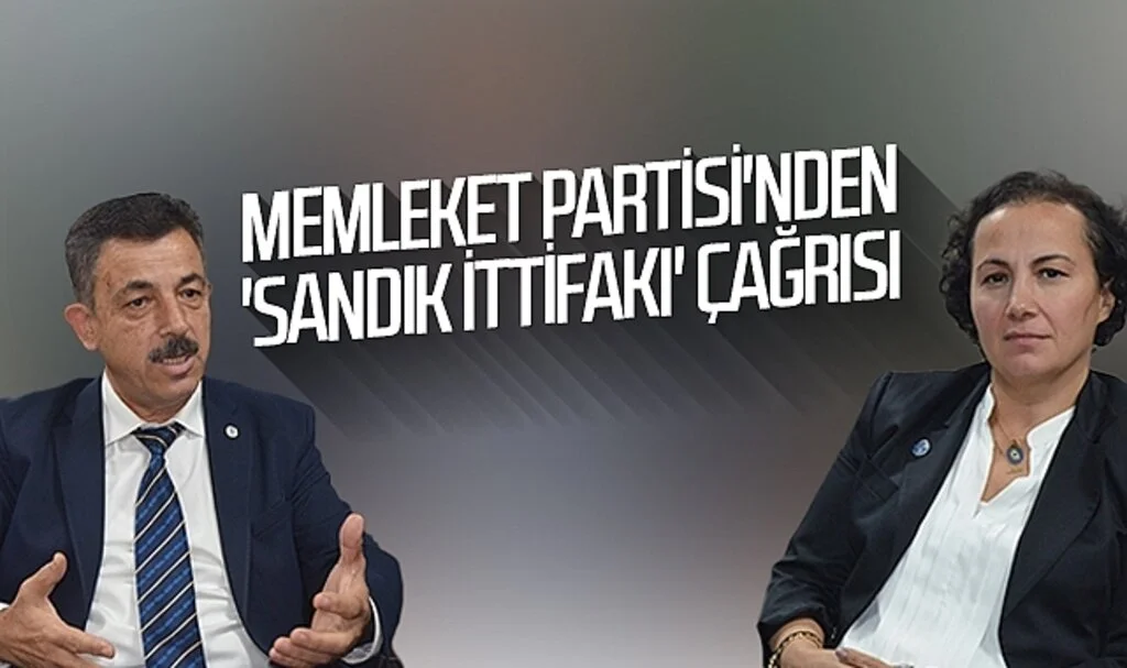 Memleket Partisi'nden 'sandık ittifakı' çağrısı