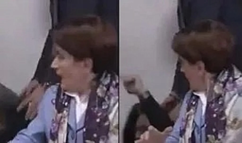 Meral Akşener'in Hemen Yanındaydı, Bir Anda Kendini Yerde Buldu! Herkesin Yüreği Ağzına Geldi