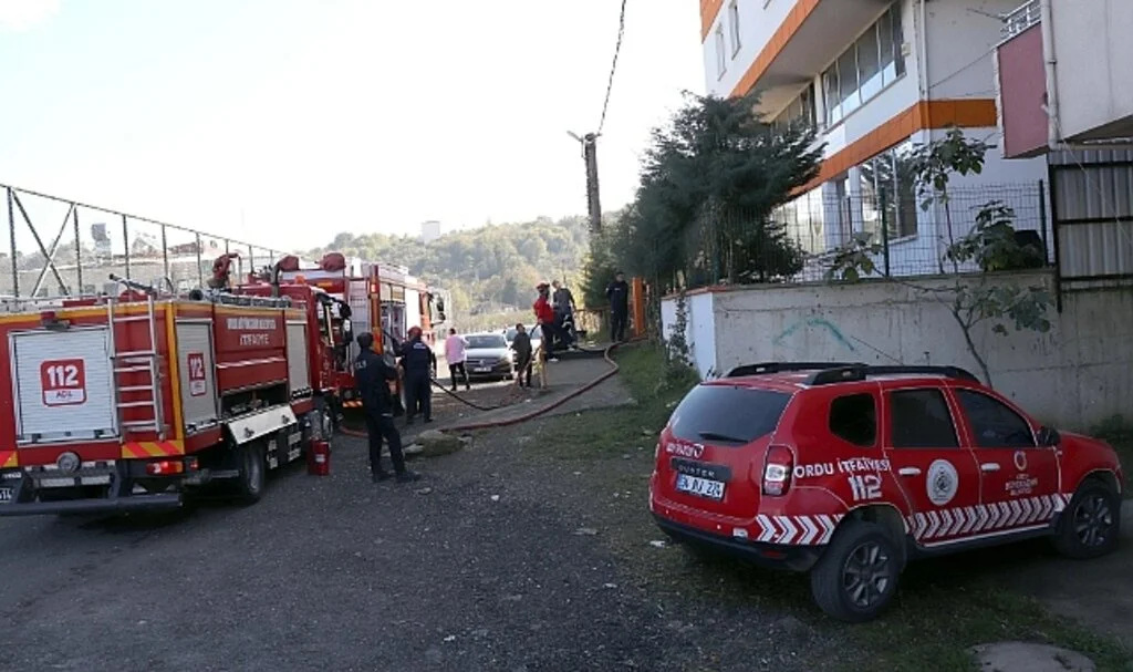 Ordu'da lise kantininde çıkan yangın söndürüldü