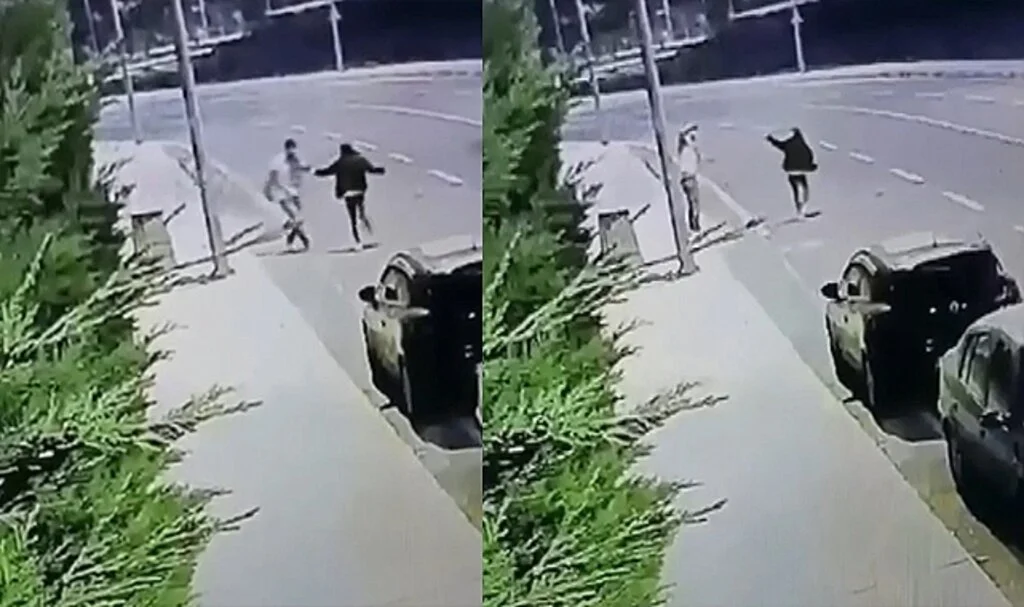 Pendik’te genç kıza sokak ortasında şiddet kamerada