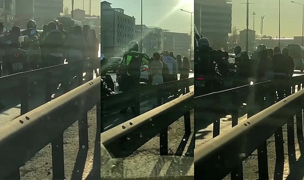 Pendik’te iki sürücü birbirine girdi, çevredekiler ayırmakta zorlandı