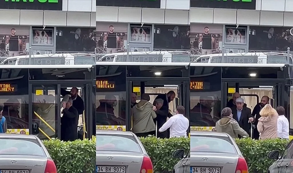Pendik'te şoförle tartışan yolcuyu, diğer yolcular otobüsten attı