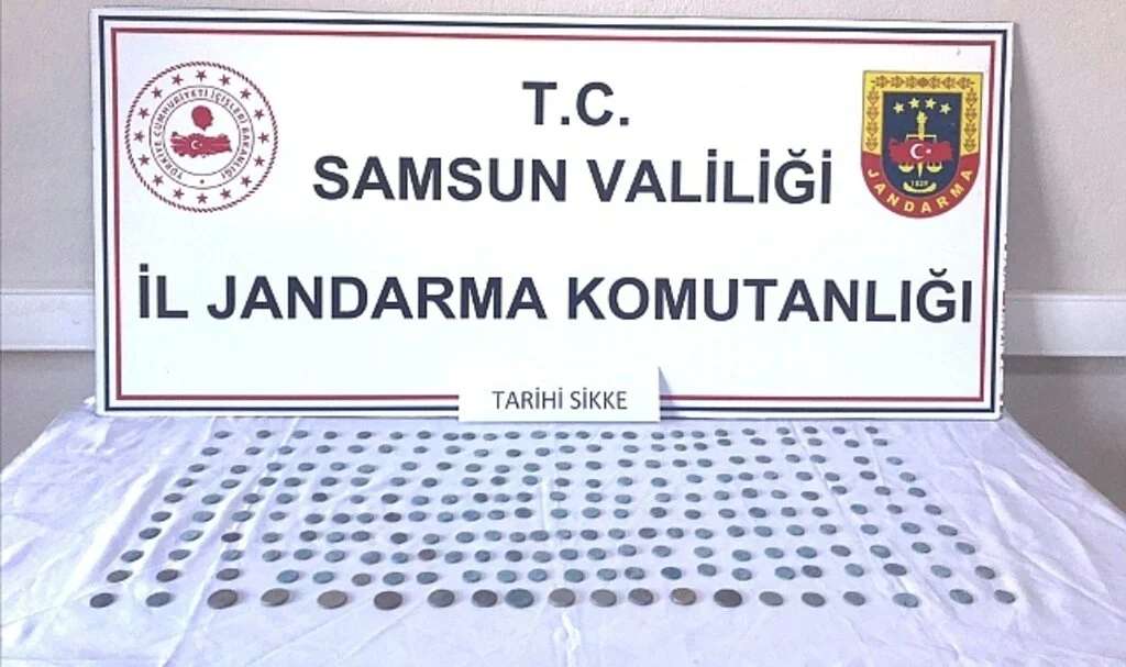 Samsun’da 237 tarihi sikke ele geçirildi